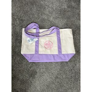 Trader Joe’S Canvas Large Purple Shopping Bag Limited Tote Lavender New W/Tags